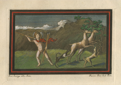 PompeiiFresco-Putti9-hunting