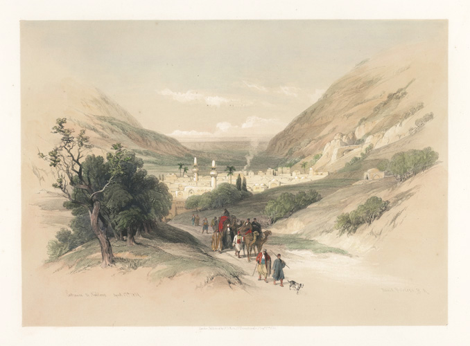 Roberts-EntranceToNablous1839