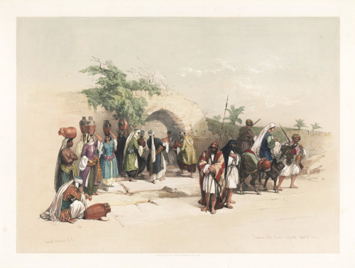 Roberts-FountainOfTheVirgin2cNazareth1839