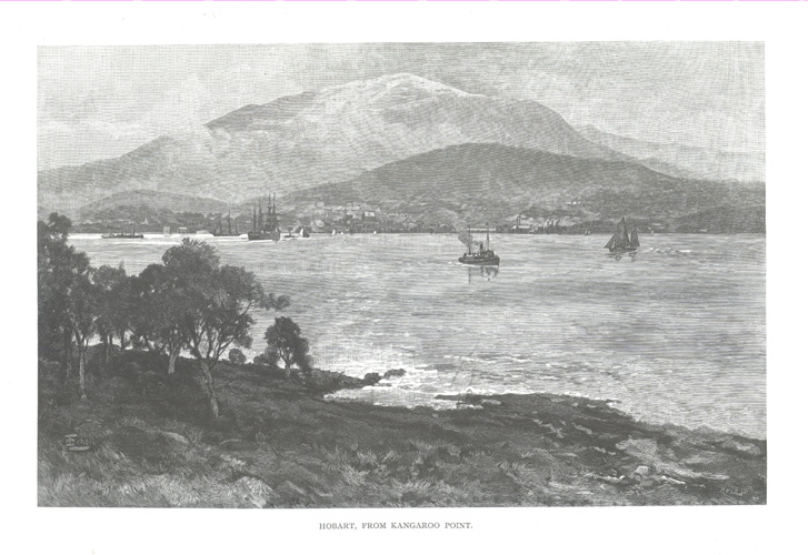 TAS-Hobart2cfromKangarooPt-b-w2cw